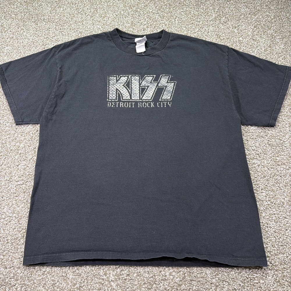 Vintage 2005 Kiss Band Tee Detroit Rock City Black Size Large Music Essentials